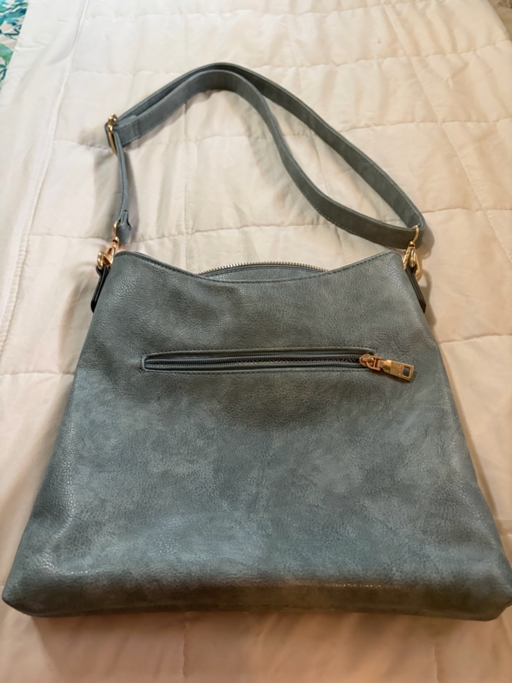 Jen & Co - Classic Women's Crossbody Bag in Light Blue 12x10 - Picture 5 of 10